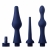 Набор из 3 универсальных насадок для анального душа Universal 3 Piece Silicone Enema Attachment Set - XR Brands - купить с доставкой в Златоусте