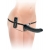 Черный страпон с вагинальной пробкой Deluxe Vibrating Penetrix Strap-On - 19 см. - Pipedream - купить с доставкой в Златоусте