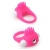 Розовое эрекционное кольцо с щеточкой LIT-UP SILICONE STIMU RING 5 - Dream Toys - в Златоусте купить с доставкой