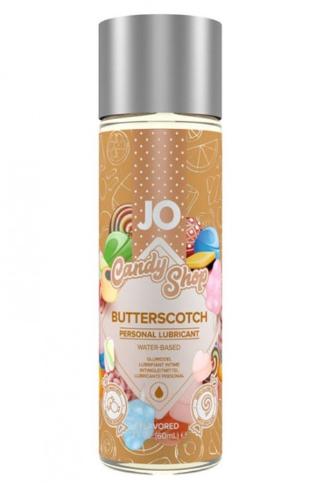Смазка на водной основе Candy Shop Butterscotch с ароматом ирисок - 60 мл. - System JO - купить с доставкой в Златоусте