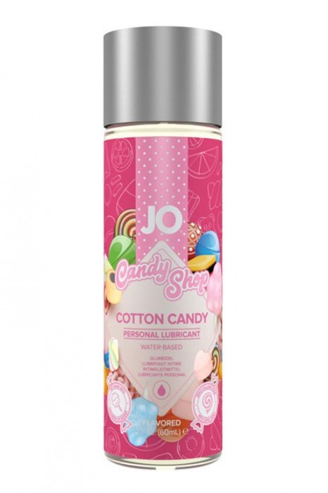 Смазка на водной основе Candy Shop Cotton Candy с ароматом сладкой ваты - 60 мл. - System JO - купить с доставкой в Златоусте