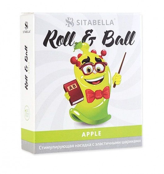 Стимулирующий презерватив-насадка Roll   Ball Apple - Sitabella - купить с доставкой в Златоусте