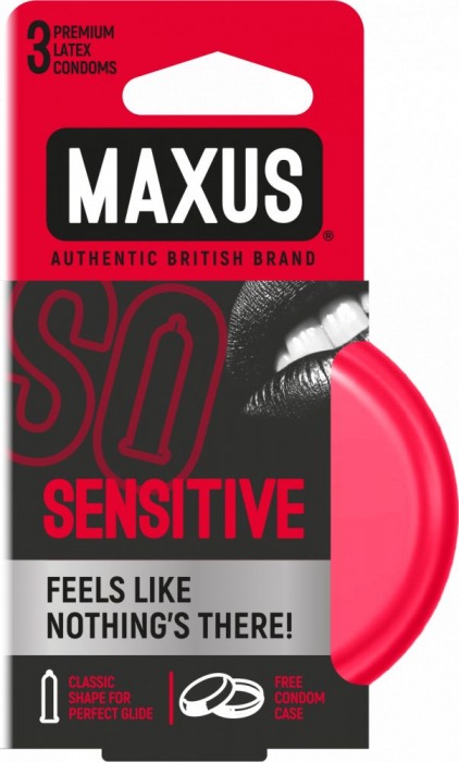 Ультратонкие презервативы в железном кейсе MAXUS Sensitive - 3 шт. - Maxus - купить с доставкой в Златоусте
