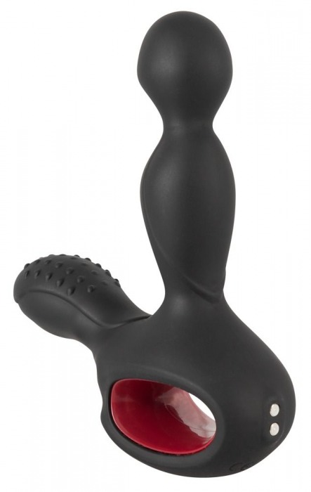 Черный вибромассажер простаты с нагревом и ротацией Prostate Plug - 14,5 см. - Orion - в Златоусте купить с доставкой