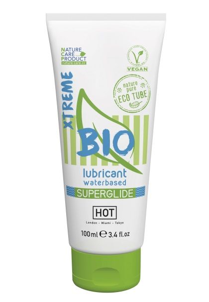Интимный увлажняющий гель BIO SuperGlide Xtreme - 100 мл. - HOT - купить с доставкой в Златоусте