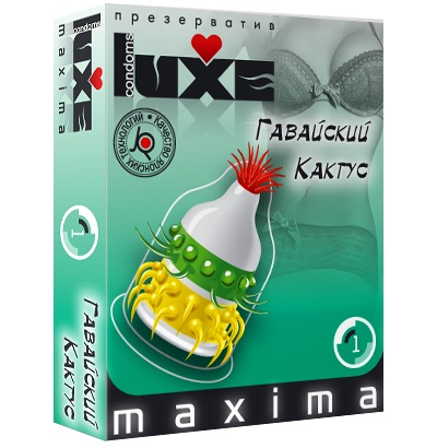 Презерватив LUXE Maxima  Гавайский Кактус  - 1 шт. - Luxe - купить с доставкой в Златоусте