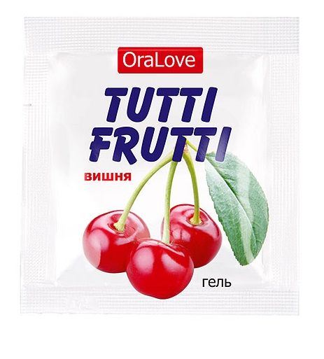 Пробник гель-смазки Tutti-frutti с вишнёвым вкусом - 4 гр. - Биоритм - купить с доставкой в Златоусте