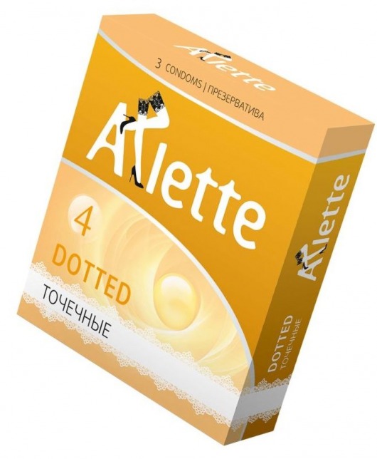 Презервативы Arlette Dotted с точечной текстурой - 3 шт. - Arlette - купить с доставкой в Златоусте