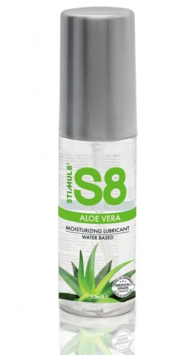 Лубрикант на водной основе S8 Aloe Vera Lube с алоэ вера - 50 мл. - Stimul8 - купить с доставкой в Златоусте