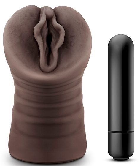 Коричневый мастурбатор-вагина Alexis - Blush Novelties - в Златоусте купить с доставкой