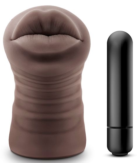 Коричневый мастурбатор-ротик Renee - Blush Novelties - в Златоусте купить с доставкой