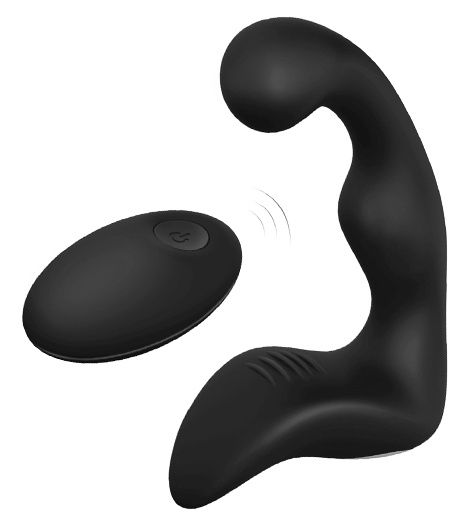 Черный вибромассажер простаты REMOTE BOOTY PLEASER - Dream Toys - в Златоусте купить с доставкой