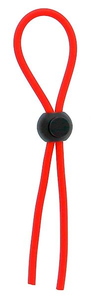 Красное эрекционное лассо с одной бусинкой-утяжкой STRETCHY THICK LASSO - Dream Toys - в Златоусте купить с доставкой