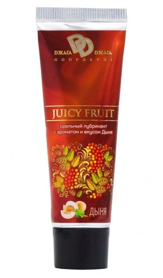 Интимный съедобный лубрикант JUICY FRUIT с ароматом дыни - 30 мл. - БиоМед - купить с доставкой в Златоусте