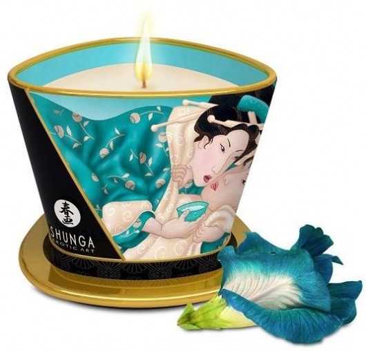 Массажная свеча Island Blossoms - 170 мл. - Shunga - купить с доставкой в Златоусте