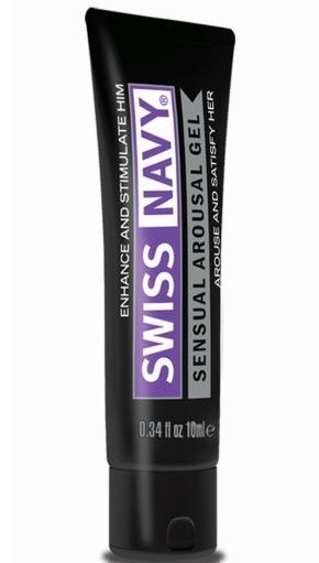 Возбуждающий гель-лубрикант на водной основе Sensual Arousal Lubricant - 10 мл. - Swiss navy - купить с доставкой в Златоусте