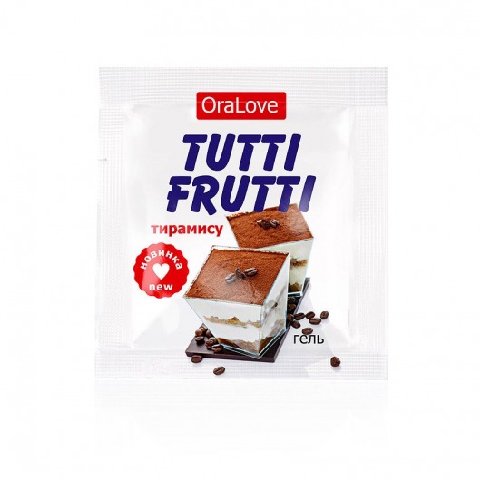 Пробник гель-смазки Tutti-frutti со вкусом тирамису - 4 гр. - Биоритм - купить с доставкой в Златоусте
