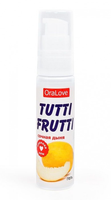 Гель-смазка Tutti-frutti со вкусом сочной дыни - 30 гр. - Биоритм - купить с доставкой в Златоусте