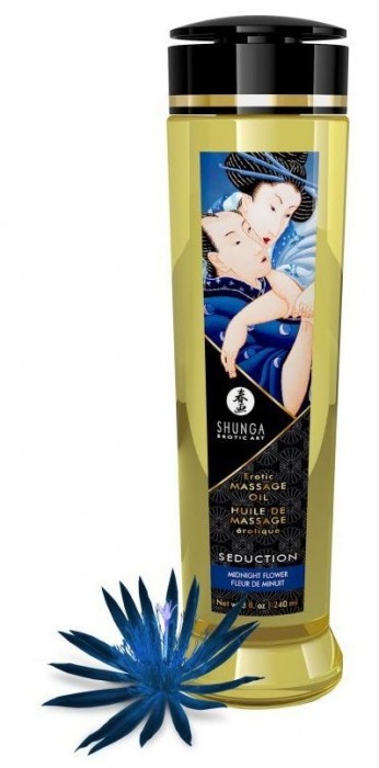 Массажное масло с ароматом ночных цветов Seduction - 240 мл. - Shunga - купить с доставкой в Златоусте