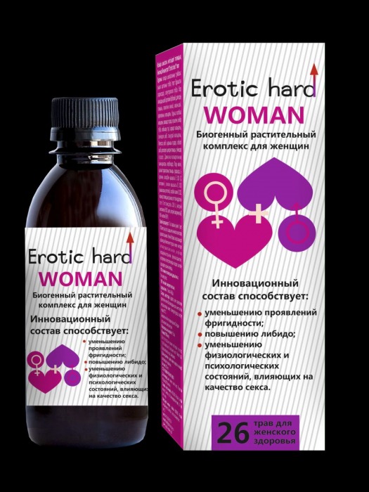 Женский биогенный концентрат для повышения либидо Erotic hard Woman - 250 мл. - Erotic Hard - купить с доставкой в Златоусте