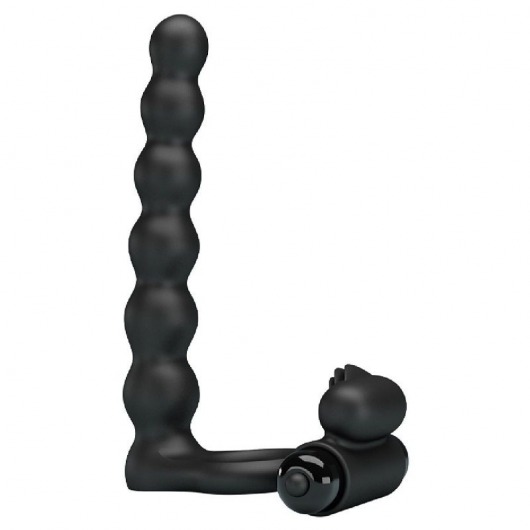 Черная насадка для двойной стимуляции Hercules Penis Sheath III - 15,3 см. - Baile - купить с доставкой в Златоусте