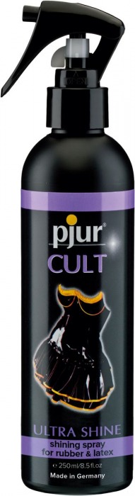 Спрей для ухода за одеждой из латекса pjur CULT Ultra Shine - 250 мл. - Pjur - купить с доставкой в Златоусте
