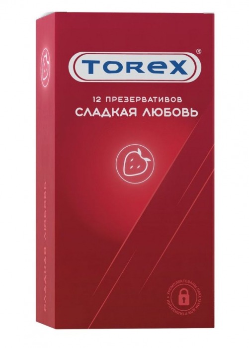 Презервативы Torex  Сладкая любовь  с ароматом клубники - 12 шт. - Torex - купить с доставкой в Златоусте