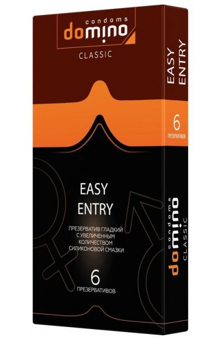Презервативы с увеличенным количеством смазки DOMINO Easy Entry - 6 шт. - Domino - купить с доставкой в Златоусте