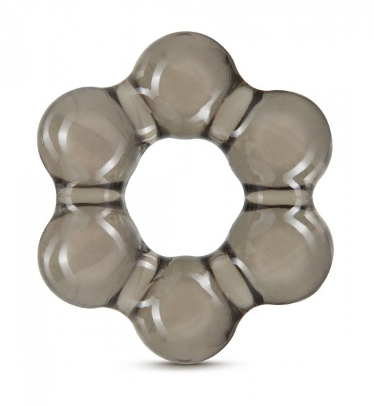 Дымчатое эрекционное кольцо Stay Hard Thick Bead Cock Ring - Blush Novelties - в Златоусте купить с доставкой