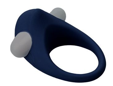 Гладкое синее эрекционное виброкольцо STIMU RING - Dream Toys - в Златоусте купить с доставкой