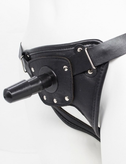 Черный пояс для насадок CLASS STRAP Restyling - LOVETOY (А-Полимер) - купить с доставкой в Златоусте
