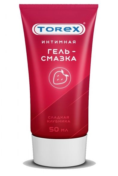 Смазка на водной основе TOREX  Сладкая клубника  - 50 мл. - Torex - купить с доставкой в Златоусте