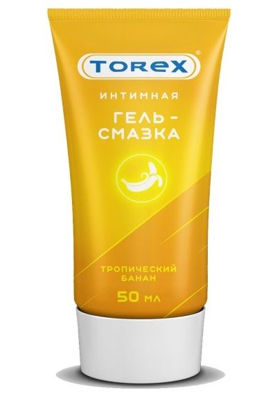 Смазка на водной основе TOREX  Тропический банан  - 50 мл. - Torex - купить с доставкой в Златоусте