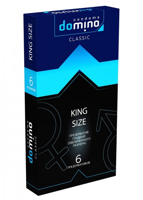 Презервативы увеличенного размера DOMINO Classic King size - 6 шт. - Domino - купить с доставкой в Златоусте