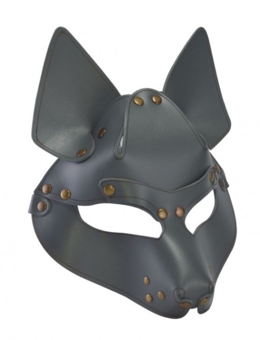 Серая маска Wolf с клепками - Sitabella - купить с доставкой в Златоусте
