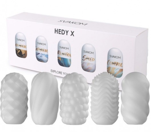Набор из 5 мастурбаторов Hedy X5 Mixed - Svakom - в Златоусте купить с доставкой