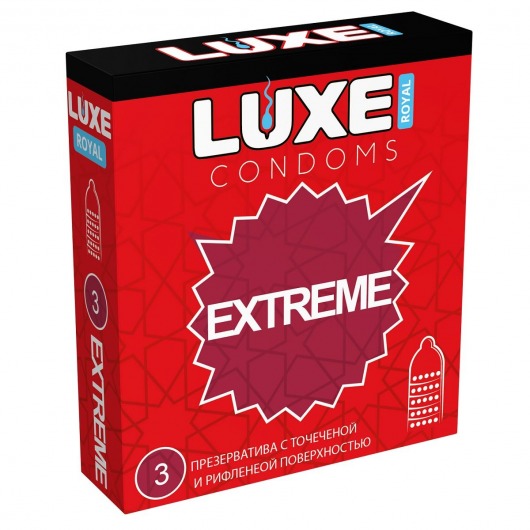 Текстурированные презервативы LUXE Royal Extreme - 3 шт. - Luxe - купить с доставкой в Златоусте