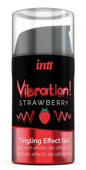 Жидкий интимный гель с эффектом вибрации Vibration! Strawberry - 15 мл. - INTT - купить с доставкой в Златоусте