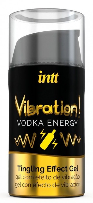 Жидкий интимный гель с эффектом вибрации Vibration! Vodka Energy - 15 мл. - INTT - купить с доставкой в Златоусте