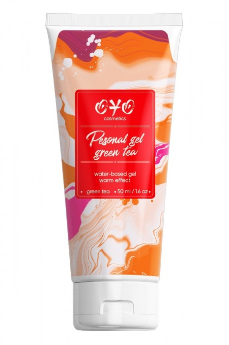Интимная смазка на водной основе с согревающим эффектом OYO Personal Gel Green Tea - 50 мл. - OYO - купить с доставкой в Златоусте