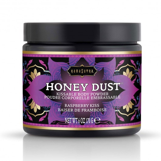 Пудра для тела Honey Dust Body Powder с ароматом малины - 170 гр. - Kama Sutra - купить с доставкой в Златоусте
