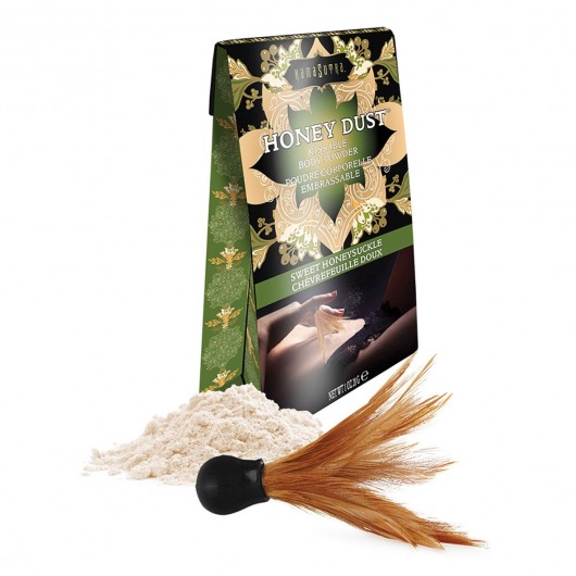 Пудра для тела Honey Dust Body Powder с ароматом жимолости - 28 гр. - Kama Sutra - купить с доставкой в Златоусте