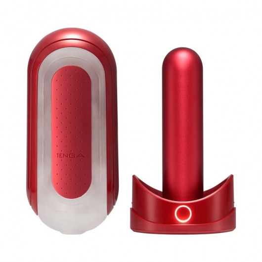 Красный мастурбатор Flip Zero Red   Warmer с подогревом - Tenga - в Златоусте купить с доставкой