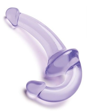 Фиолетовый безремневой страпон Strapless Strap-On - Lux Fetish - купить с доставкой в Златоусте