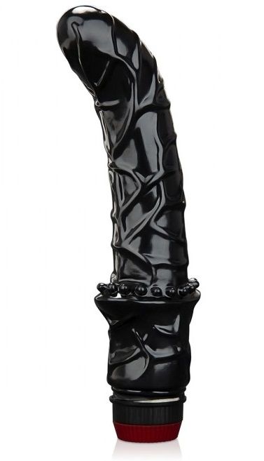 Черный вибромассажер простаты 6  Premium Prostate Massager - BlueLine - в Златоусте купить с доставкой