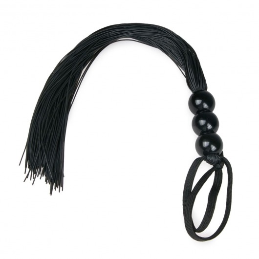Черная силиконовая плеть Silicone Whip - 32 см. - Easy toys - купить с доставкой в Златоусте