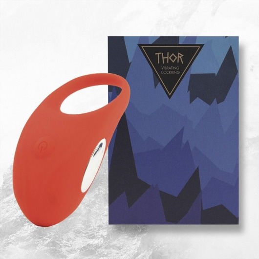 Красное кольцо с вибрацией Thor Cockring - FeelzToys - в Златоусте купить с доставкой
