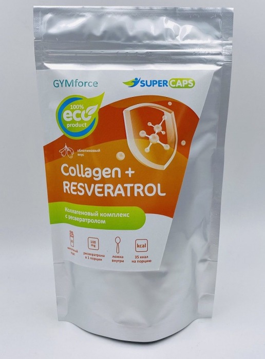 Натуральный коллаген с ресвератролом GYMforce Collagen+ - 150 гр. - SuperCaps - купить с доставкой в Златоусте