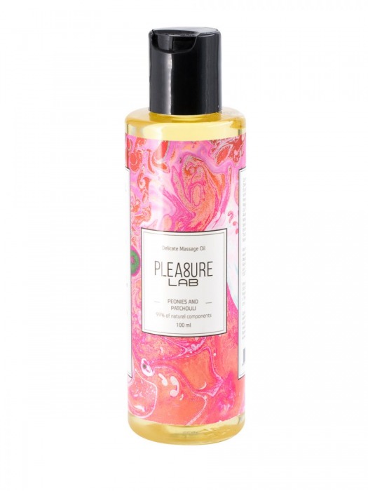 Массажное масло Pleasure Lab Delicate с ароматом пиона и пачули - 100 мл. - Pleasure Lab - купить с доставкой в Златоусте