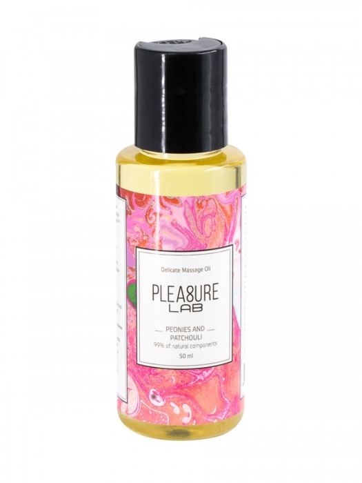 Массажное масло Pleasure Lab Delicate с ароматом пиона и пачули - 50 мл. - Pleasure Lab - купить с доставкой в Златоусте